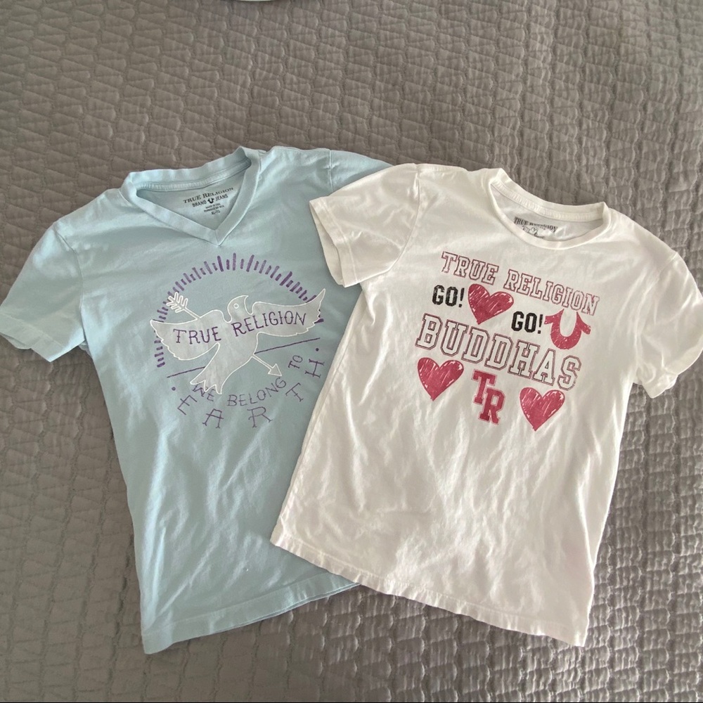 TWO True Religion Girls Tees Size XL